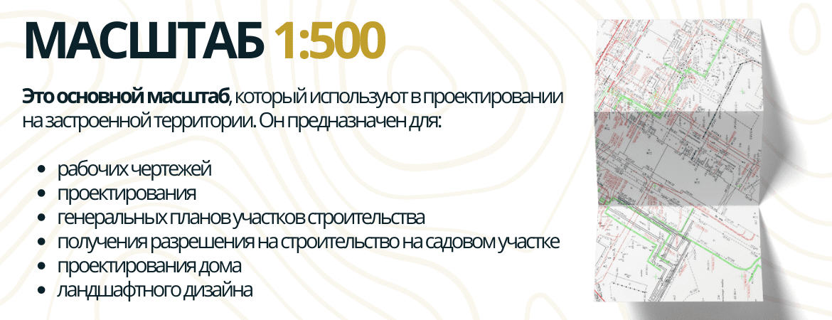 Масштаб топосъемки 1:500 в Воронеже и Воронежской области